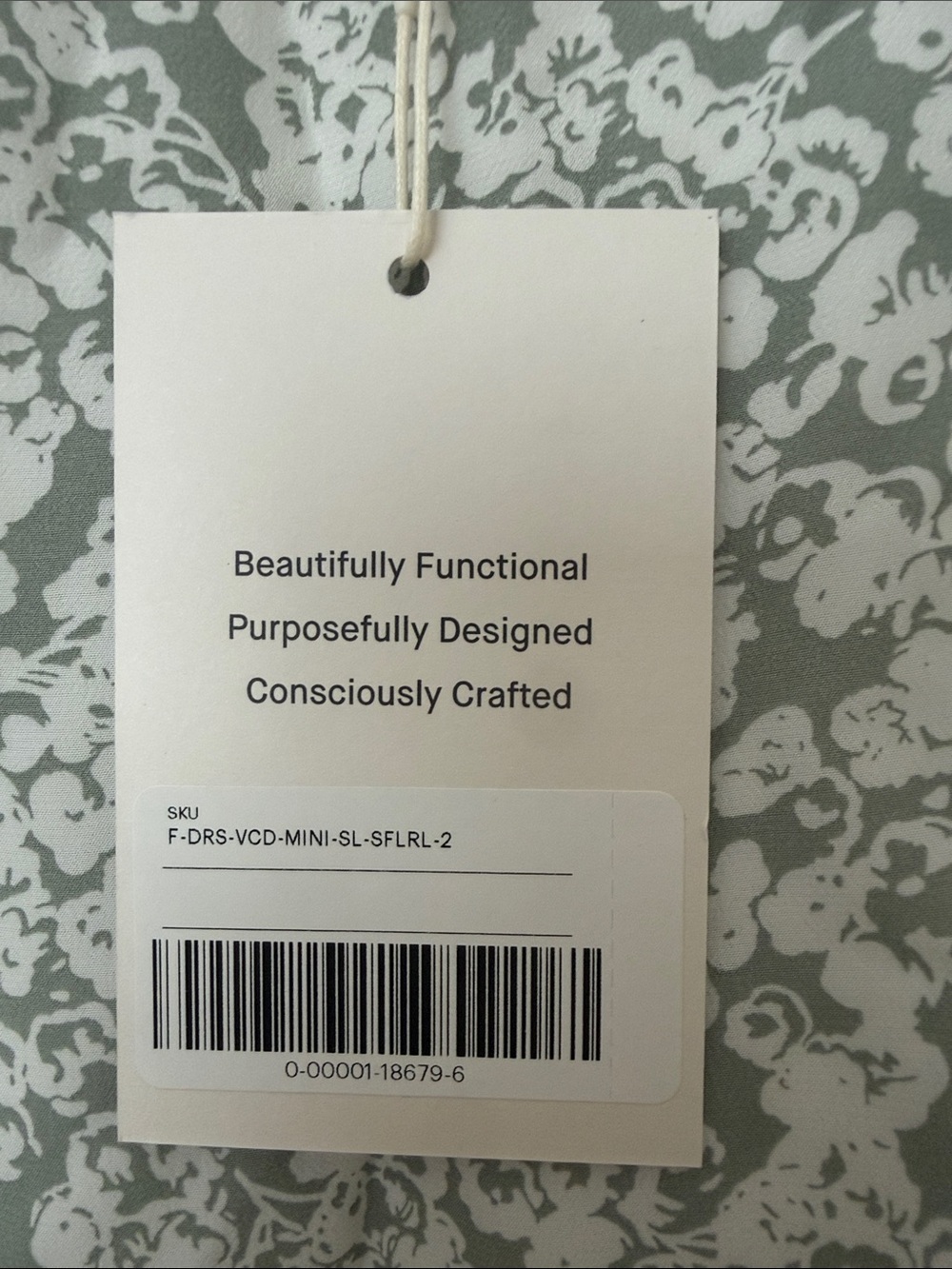 Everlane Sage Green Floral Slip Midi Dress NWT - Picture 3 of 4